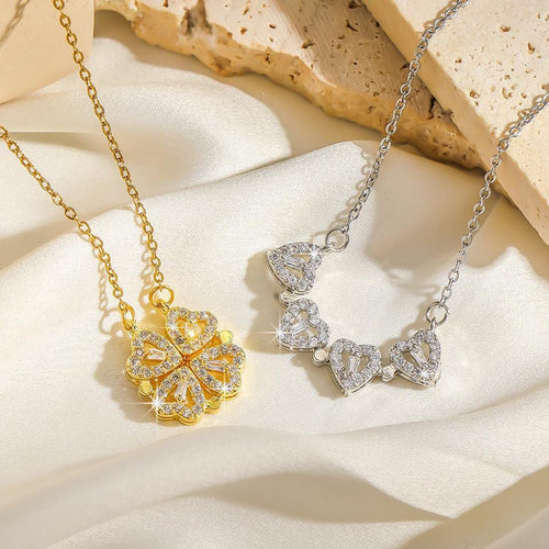 Magnetic Heart Design Gold Plated Locket
