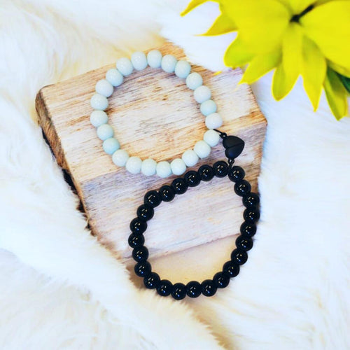 Magnetic Heart Couple Bracelet